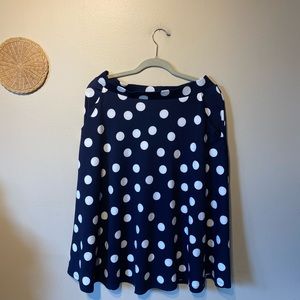 Faith&joy sz large polyester/ spandex polka skirt